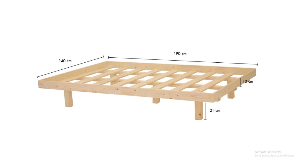 ⁦בסיס מיטה מעץ כולל מסגרת⁩ – תמונה ⁦1⁩