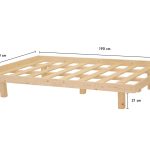 בסיס מיטה מעץ כולל מסגרת