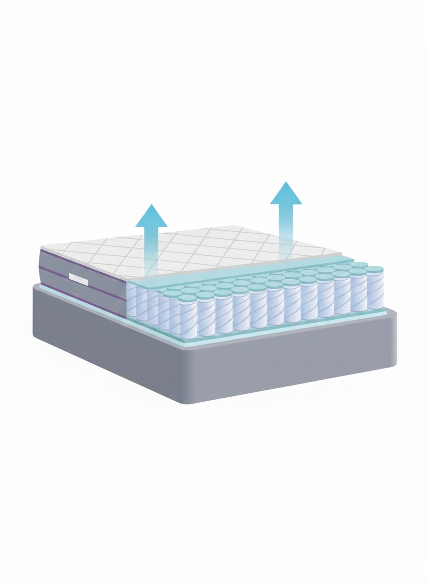 מזרן קפיצים מבודדים טיטניום פוקט מזרן קפיצים מבודדים טיטניום – תמונה 1